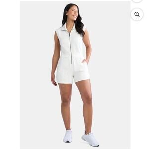 Avia Women's and Women's Plus Knit Romper, Sizes 3X Wheat Heather NWT